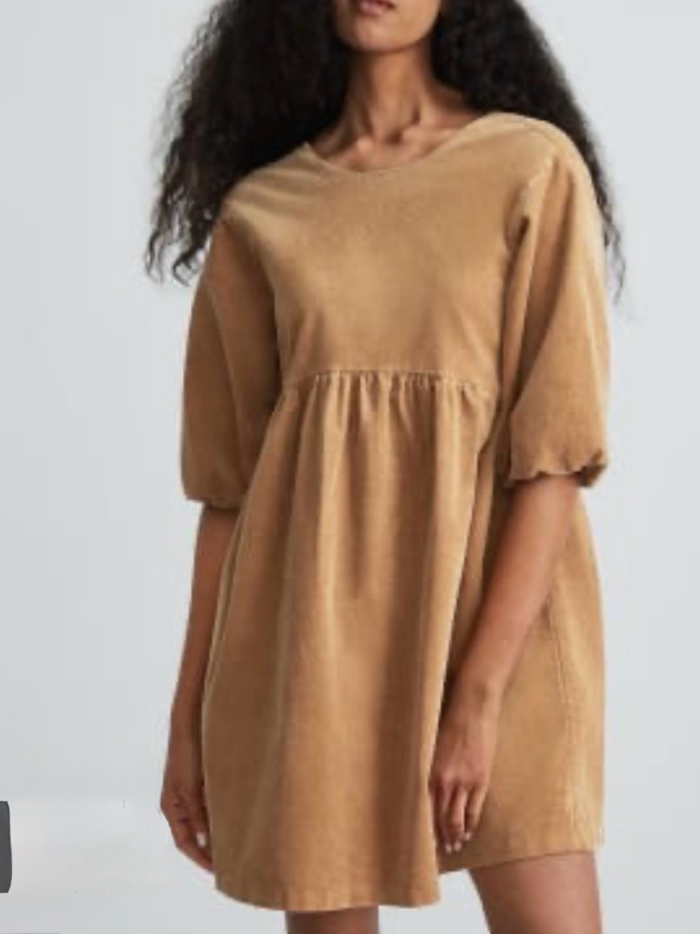 New Everlane Corduroy Mini Dress Scoopback